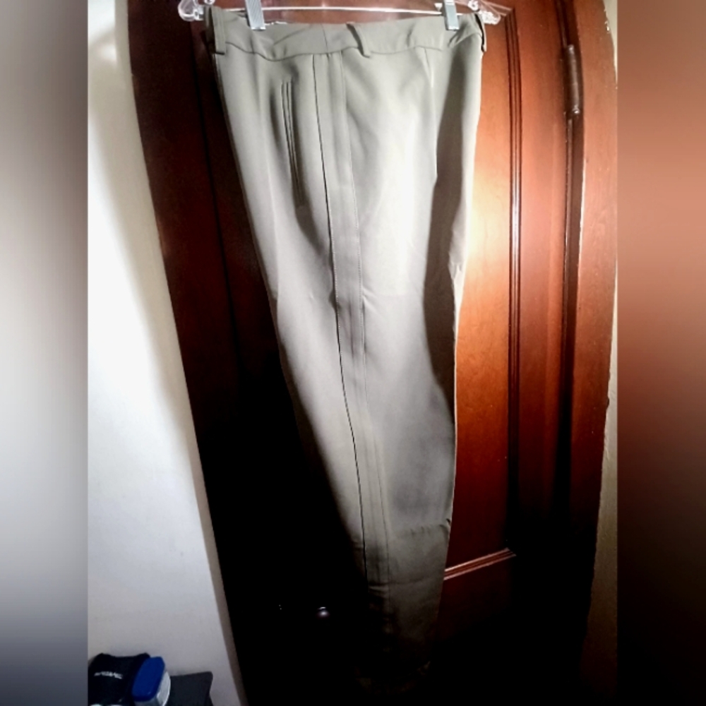 G BY GIULIANA OLIVE ANKLE DRESS PANTS-(NWOT) - Picture 3 of 4